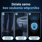 Trzy kroki: wchodzisz po ciemku, czujnik lampki LumiNoc Cię wykrywa, muszla świeci łagodnie